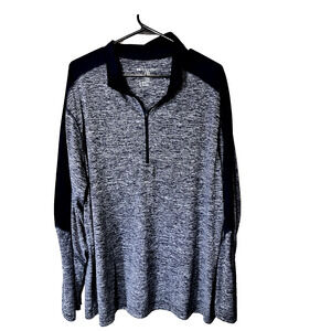 Holloway 1/4 Zip Shirt Pullover Men's 2XL Long Sleeve Performance Blue Golf